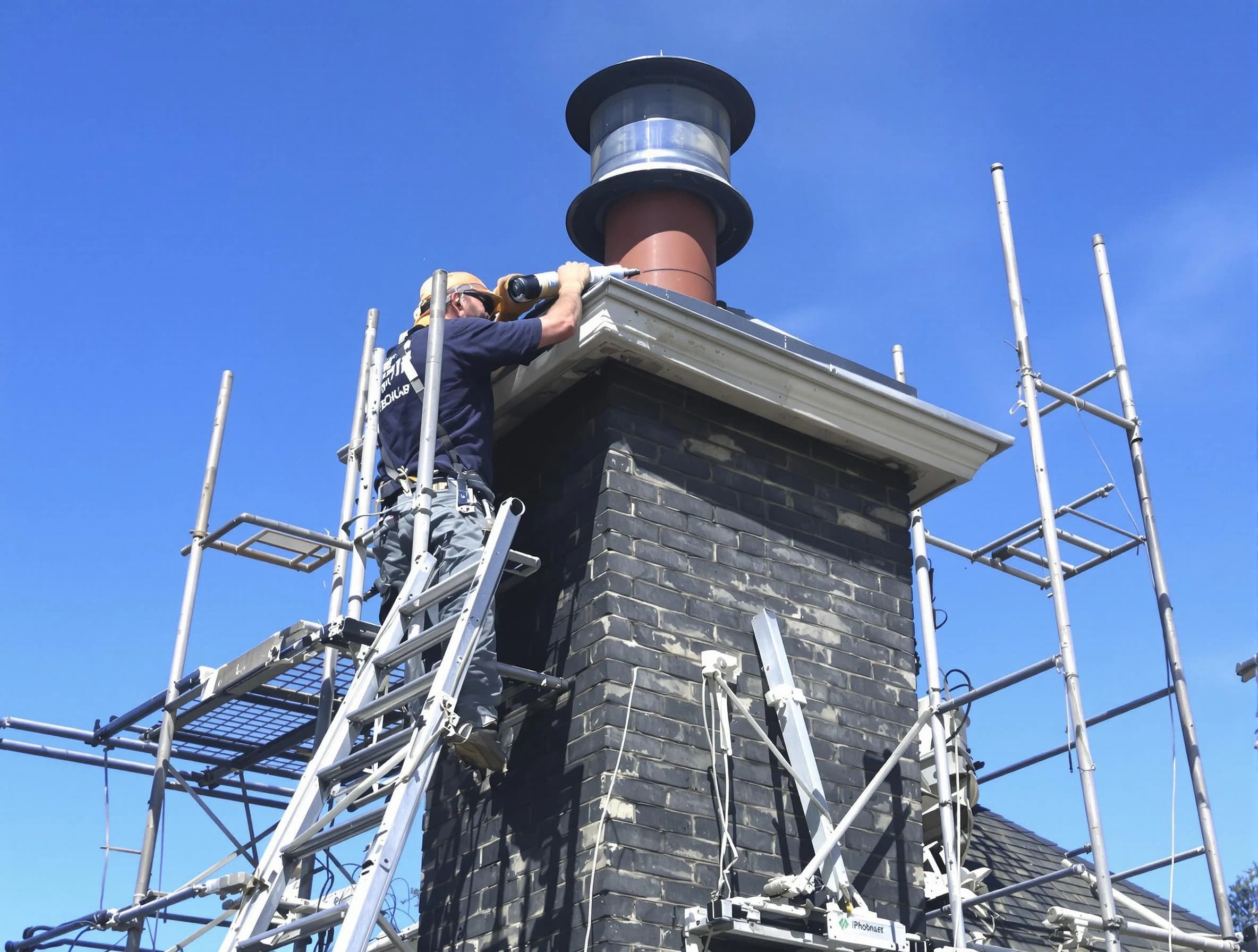Sturdy chimney crown finished by Fredericksburg Chimney Sweep in Fredericksburg, VA