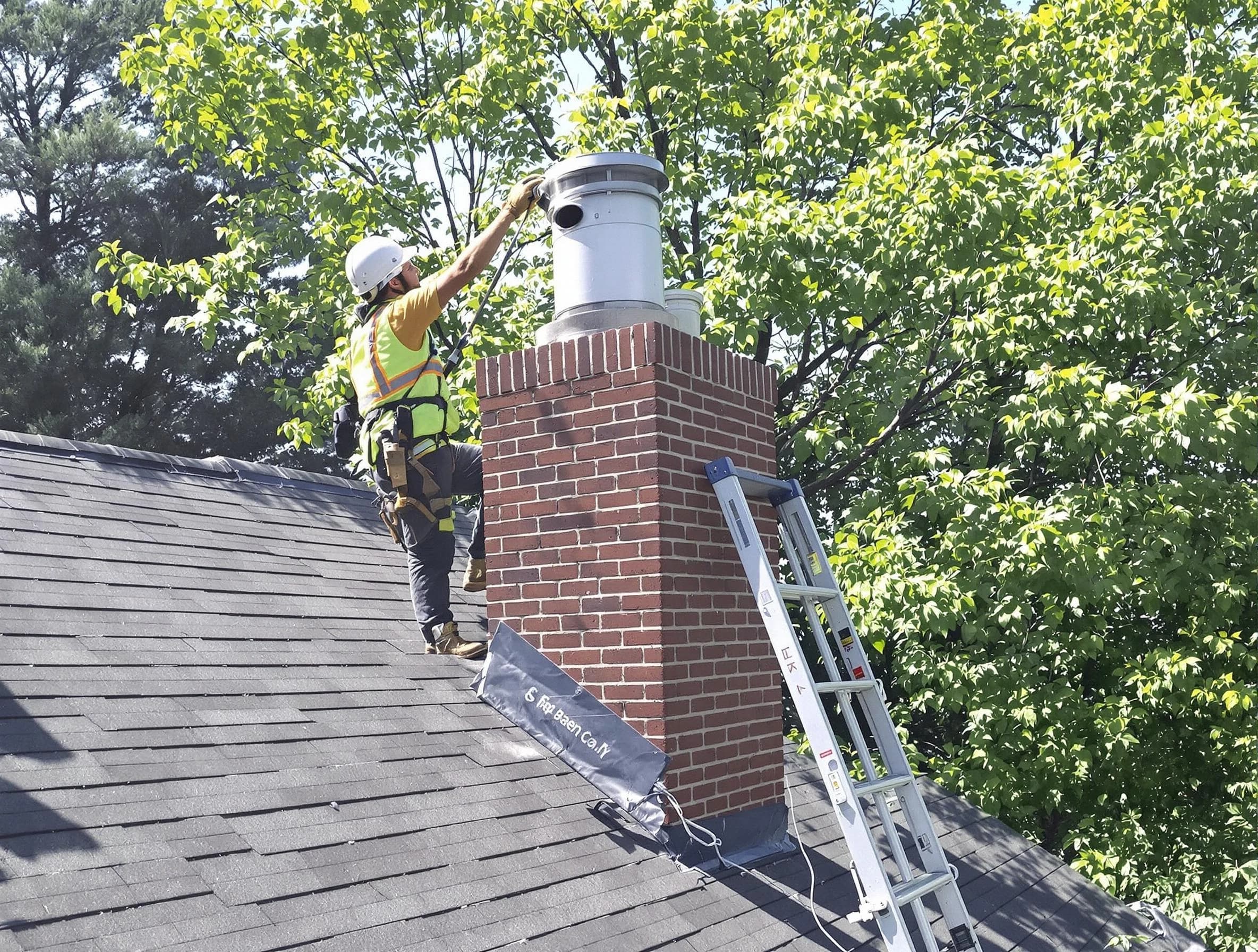 Chimney liner inspection by Fredericksburg Chimney Sweep in Fredericksburg, VA
