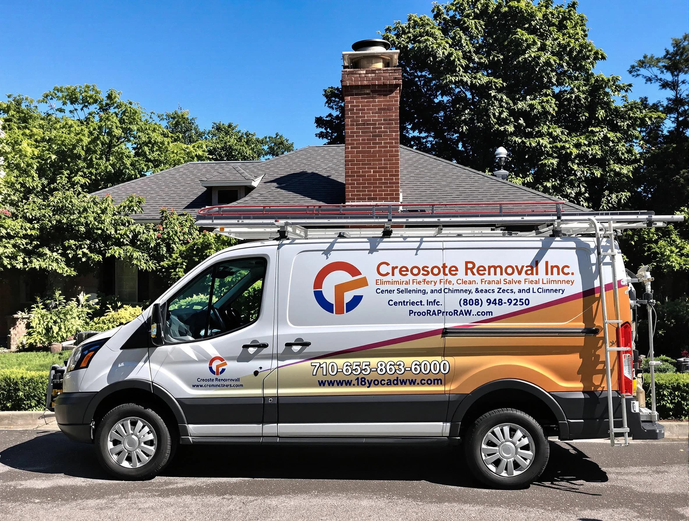 Fredericksburg Chimney Sweep technician removing creosote safely in Fredericksburg, VA