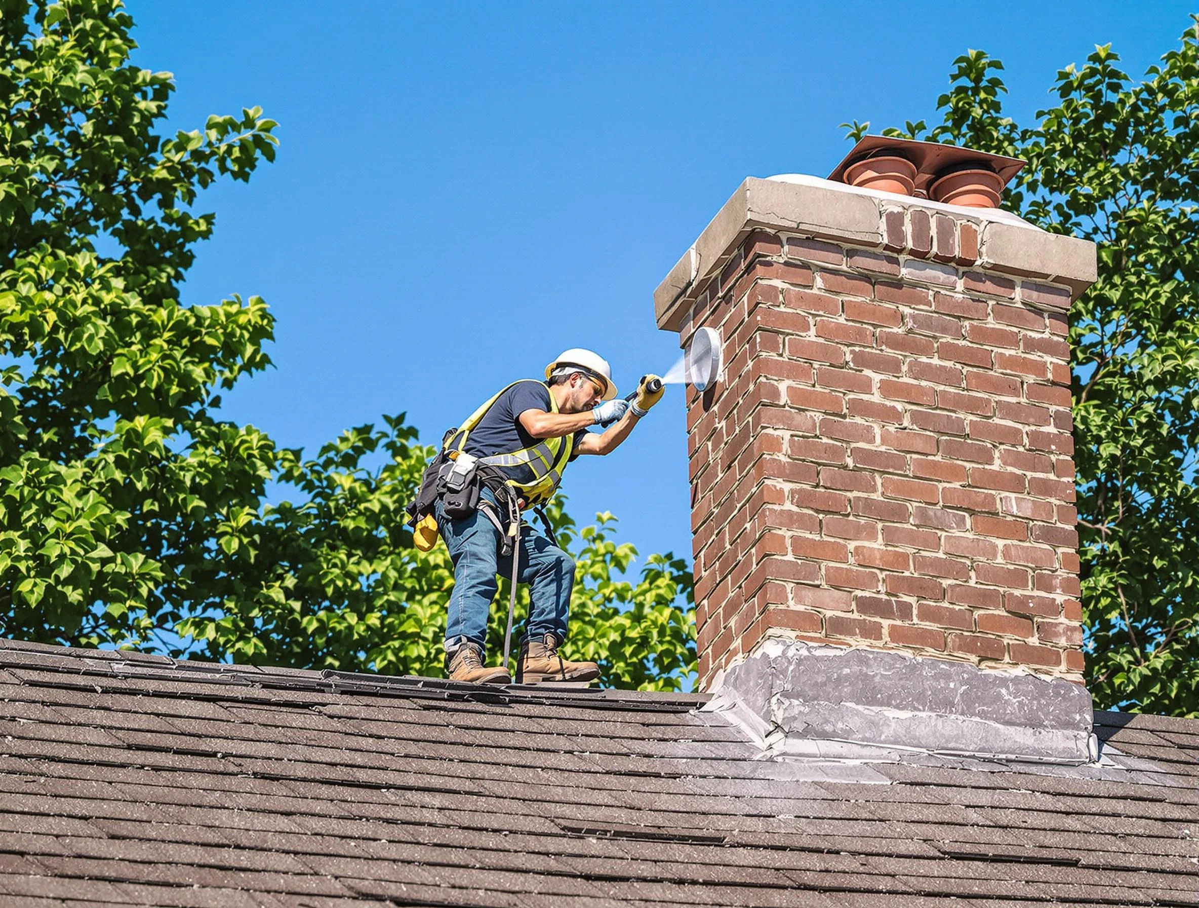 Fredericksburg Chimney Sweep performing an inspection with advanced tools in Fredericksburg, VA