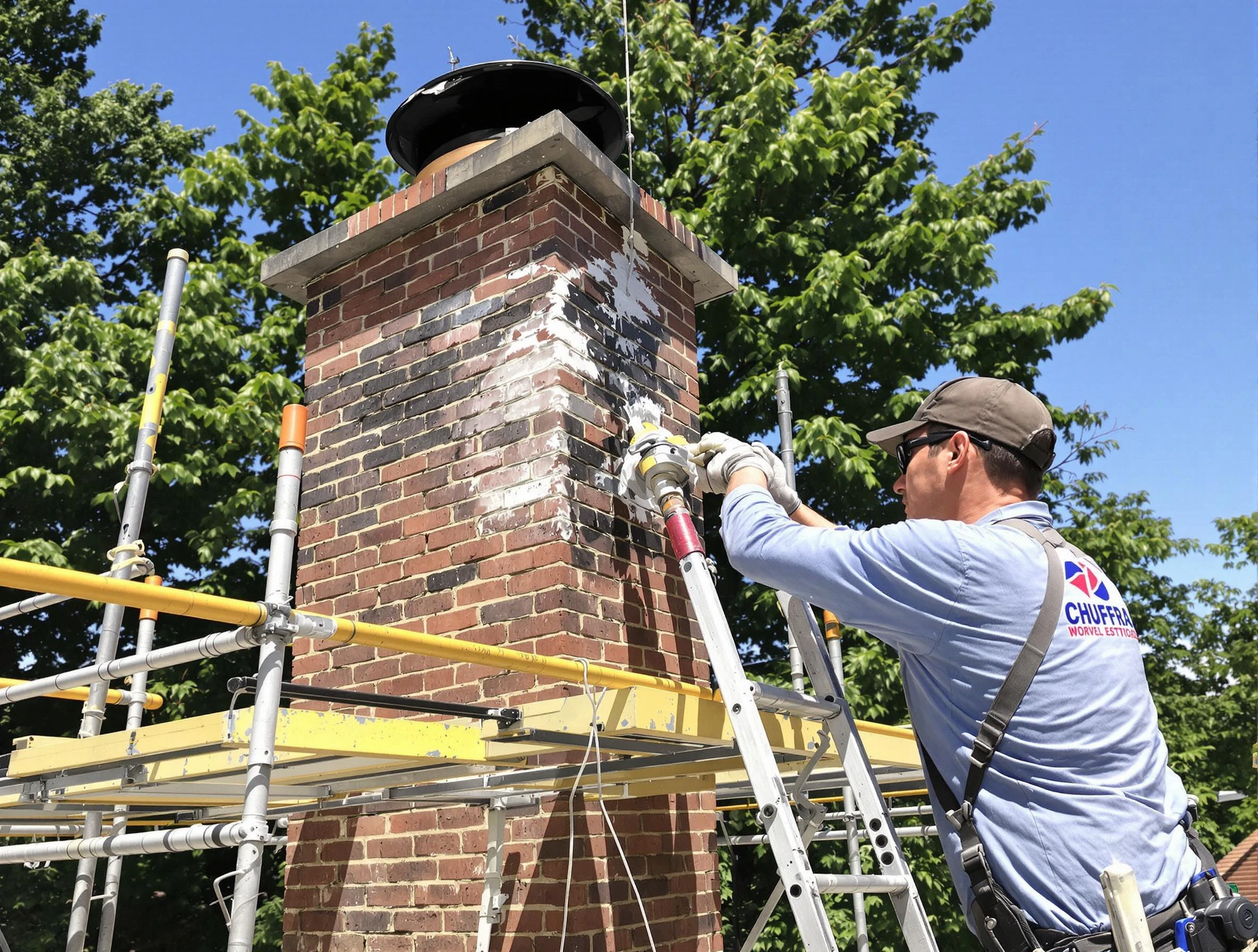 Structural chimney repair by Fredericksburg Chimney Sweep in Fredericksburg, VA
